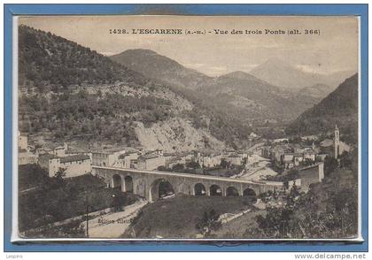 06 - L'ESCARENE --  vue des trois ponts