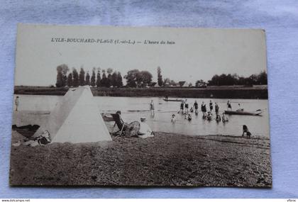 l'ile Bouchard plage, l'heure du bain, Indre et Loire 37