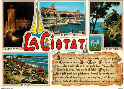 13 - La Ciotat - Multivues - Blasons - CPM - Voir Scans Recto-Verso