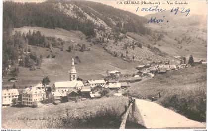 CPA-Carte postale France La Clusaz Vue générale 1929 VM50443