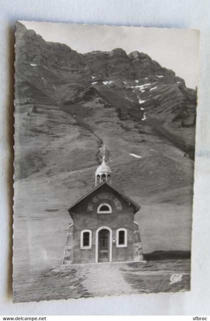 Cpm 1956, la Clusaz, chapelle di col des Aravis, Haute Savoie 74