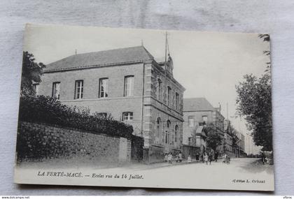 la Ferte Mace, écoles rue du 14 juillet, Orne 61