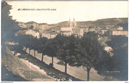 Carte Postale Ancienne de LA LOUVESC -route Saint Félicien