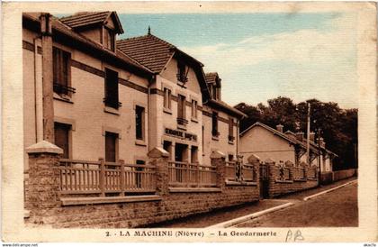 CPA La MACHINE - La Gendarmerie (456851)