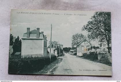 la Roche Posay les Bains, l'avenue des Fontaines, Vienne 86