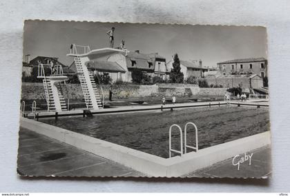 Cpsm 1956, la Roche sur Yon, la piscine, Vendée 89