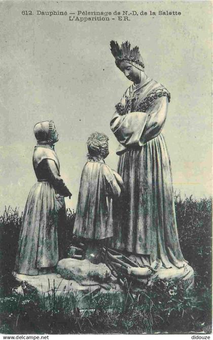 38 - La Salette - Pèlerinage de Notre Dame de la Salette - L'apparition - CPA - Voir Scans Recto-Verso