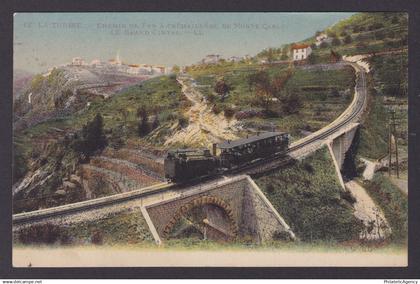 FRANCE, Vintage postcard, La Turbie, The funicular