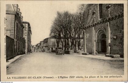 86 - LA VILLEDIEU-DU-CLAIN - l'église - cachet établissements Wihmet à Poitiers