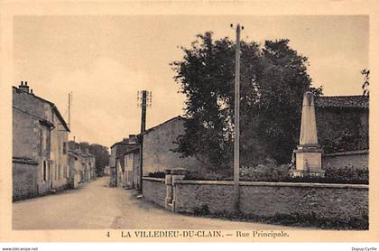 LA VILLEDIEU DU CLAIN - Rue Principale - très bon état