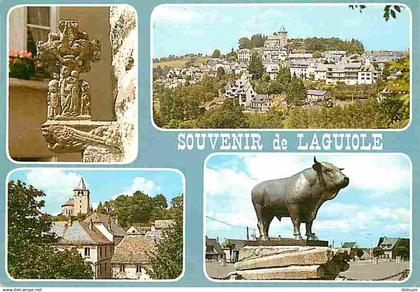 12 - Laguiole - Multivues - Flamme Postale - CPM - Voir Scans Recto-Verso