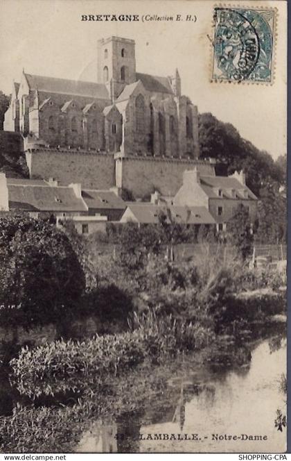 22 - Lamballe - Notre-Dame - Voyagé - Dos non divisé...