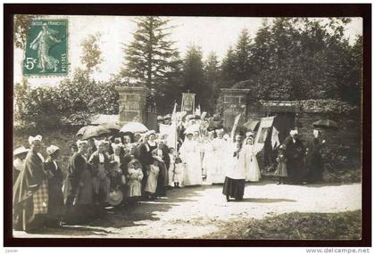 Cpa carte photo (2) du 29 Lampaul Guimiliau Morlaix Pélérinage procession Callot ?? ME1