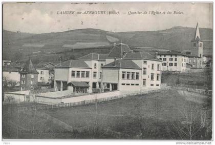 Carte Postale Ancienne de LAMURE SUR AZERGUES