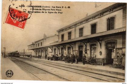 CPA LANGOGNE - La Gare (211216)