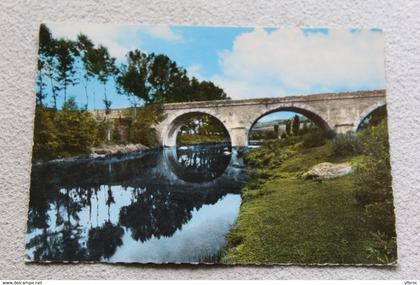 Cpm 1967, Langogne, le pont sur l'Allier, Lozère 48