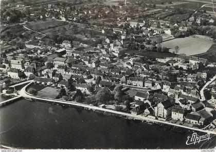 / CPSM FRANCE 89 "Laroche Saint Cydroine, vue générale aérienne"