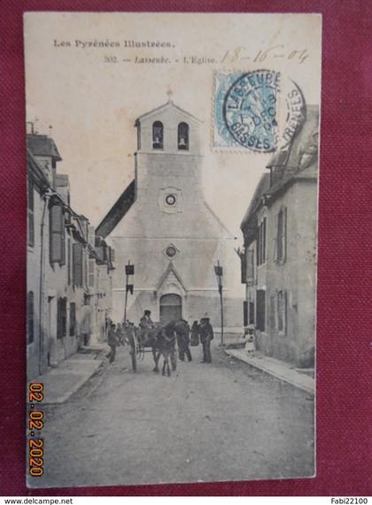 CPA - Lasseube - L'Eglise