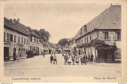 LAUTEBOURG - Place du Marché - Ed. E. Johannes, Schiltigheim