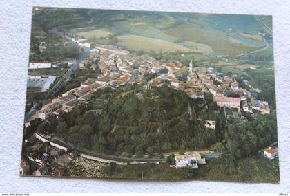 Cpm, Lautrec, vue aérienne avec au premier plan le calvaire et la promenade, Tarn 81