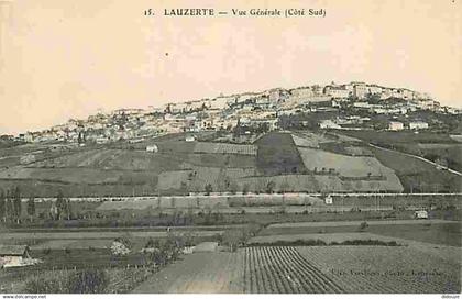 82 - Lauzerte - Vue Générale - Coté sud - Correspondance - CPA - Voir Scans Recto-Verso