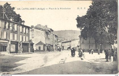 CPA Lavelanet Place de la Révolution