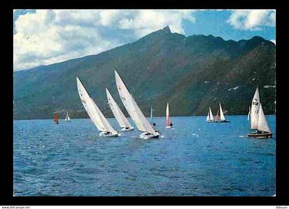 73 - Lac du Bourget - Régates à voiles sur le Lac du Bourget et la Dent du Chat - CPM - Voir Scans Recto-Verso