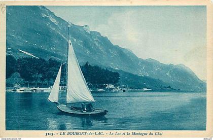 73 - Le Bourget du Lac - Le Lac et la Montagne du Chat - CPA - Voir Scans Recto-Verso