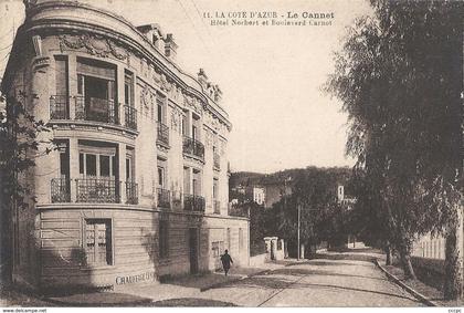 CPA Le Cannet Hôtel Norbert et Boulevard Carnot