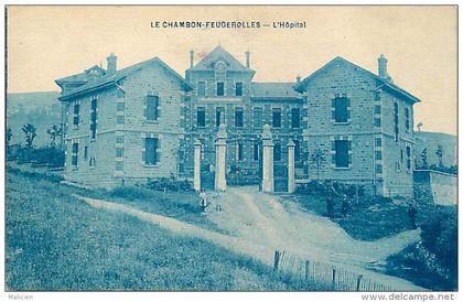 - loire -ref- A598 -  le chambon feugerolles - l hopital - carte bon etat  -