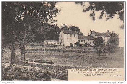 43 - LE CHAMBON SUR LIGNON - "Le Coteau Fleuri", pension de famille