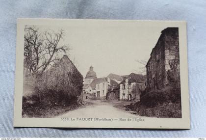 le Faouet, rue de l'église, Morbihan 56