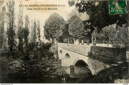 le grand préssigny * les ponts et le moulin