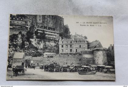 Cpa 1927, le Mont saint Michel, entrée du mont, Manche 50