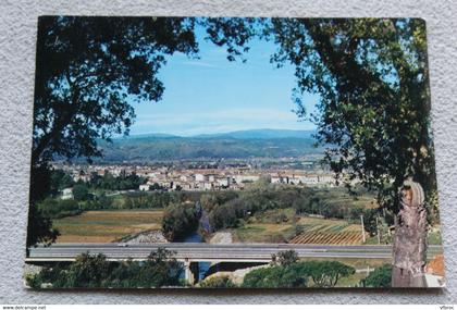 Cpm 1980, le Muy, vue générale et la vallée de l'Argens, Var 83