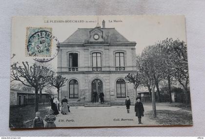 Cpa 1907, le Plessis Bouchard, la mairie, Val d'Oise 95