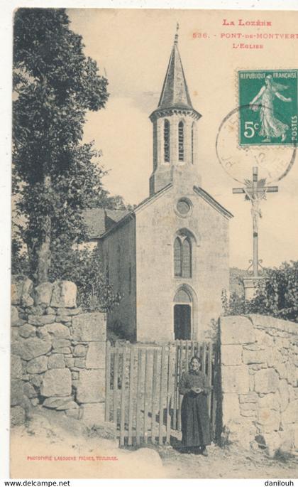 48 // LE PONT DE MONTVERT    l eglise  536 **