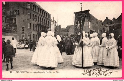 Le Portel - Matelotes du Portel - Cortège - Hôtel " BELLEVUE " - Animée - LL - 1917