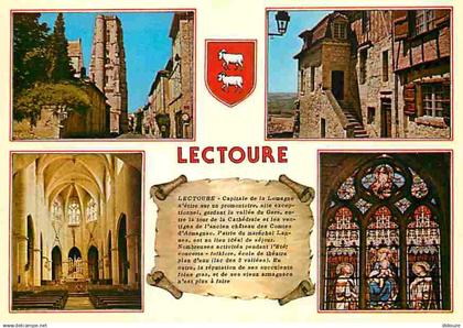 32 - Lectoure - Multivues - Vitraux Religieux - Blasons - CPM - Voir Scans Recto-Verso