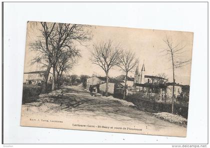 LECTOURE (GERS) ST GENY ET ROUTE DE FLEURANCE 1928