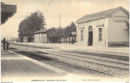 Carte POSTALE  Ancienne  de LEROUVILLE - La Gare