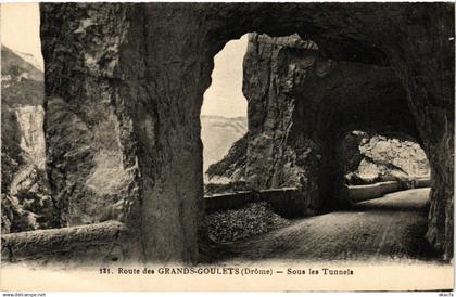 CPA Route des GRANDS-GOULETS - Sous les Tunnels (351660)