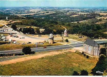 85 - Les Herbiers - Les Mont des Alouettes aux environs des Herbiers - La Chapelle en granit - Moulins - Vue aérienne -