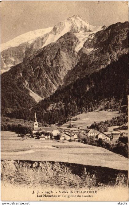 CPA Vallée de CHAMONIX - Les HOUCHES et l'AIGUILLE du Gouter (108633)