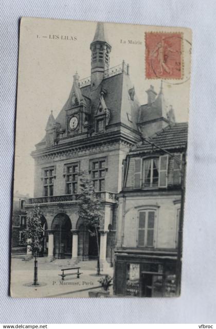 Cpa 1906, Les Lilas, la mairie, Seine saint Denis 93