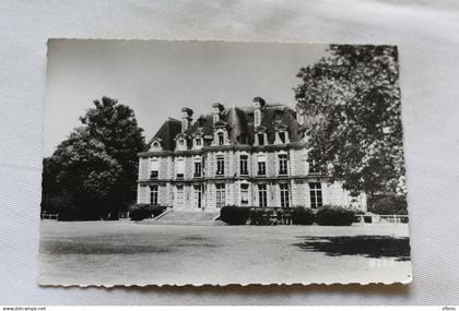 Cpm, les Mureaux, le château de Becheville, groupe scolaire Jules Ferry, Yvelines 78