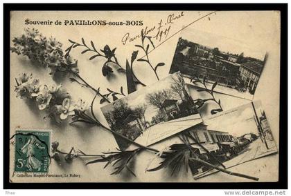 93 Les Pavillons-sous-Bois multi vue souvenir de D93D C93057C RH089453