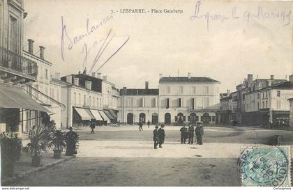 CPA 33 Gironde Lesparre Medoc Place Gambetta