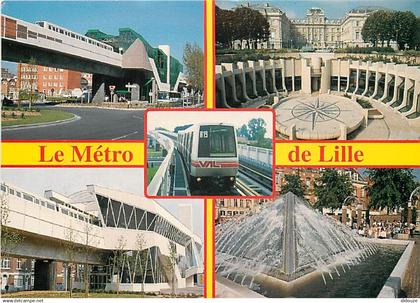 59 - Lille - Métro de Lille - Multivues - CPM - Voir Scans Recto-Verso