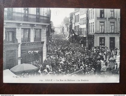 carte  la braderie de Lille la rue de Béthune   merlot   -LILLE